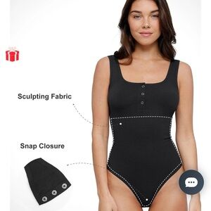 Popilush Shapewear Bodysuit Seamless
Modal Square Neck
